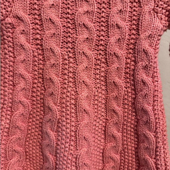 Gymboree Pink Cable Knit Crew Neck Sweater Dress - Picture 3 of 3